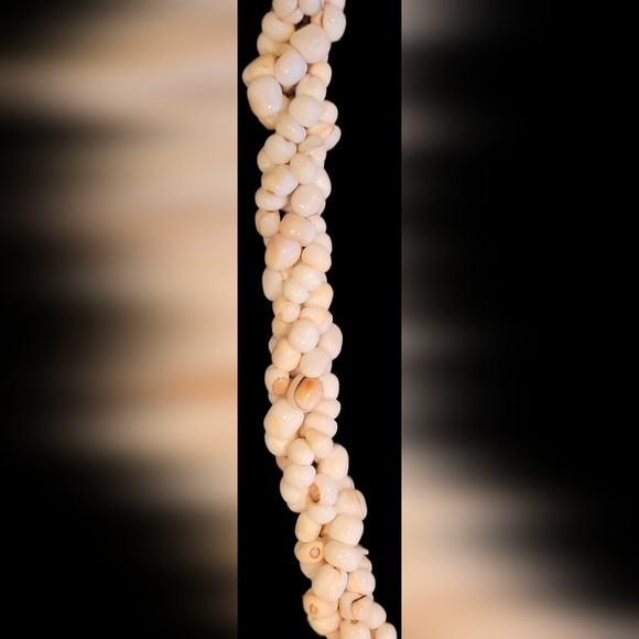 RARE Vintage Conch Shell Beaded Necklace